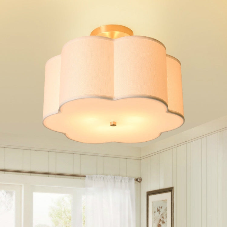 Simple Modern Dining Room Bedroom Study Fabric Ceiling Lamp without Light Source