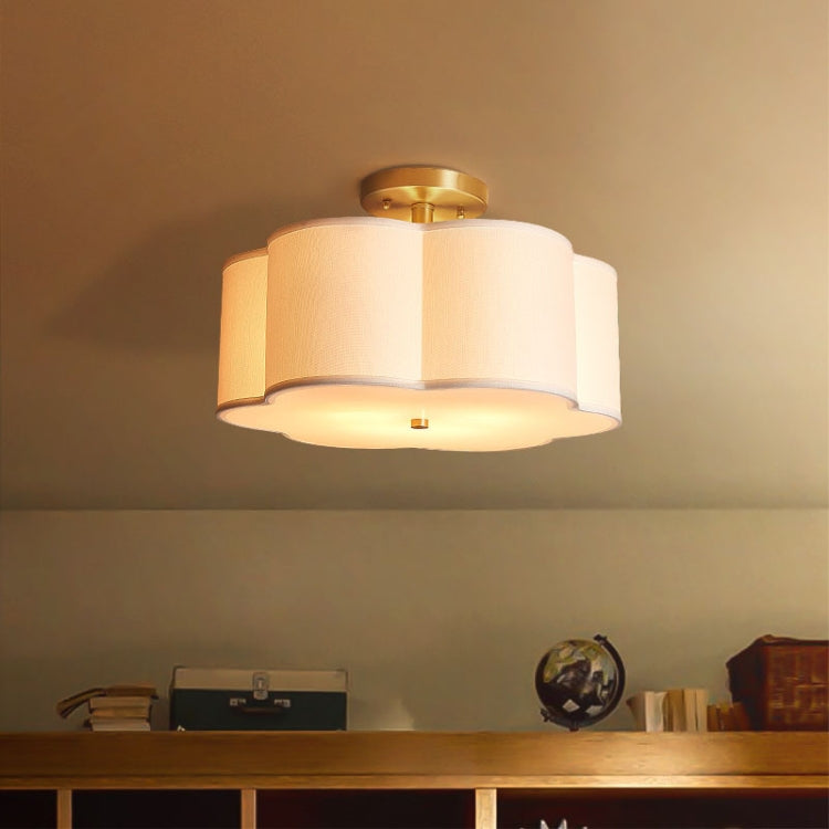 Simple Modern Dining Room Bedroom Study Fabric Ceiling Lamp with White Light LED 5W