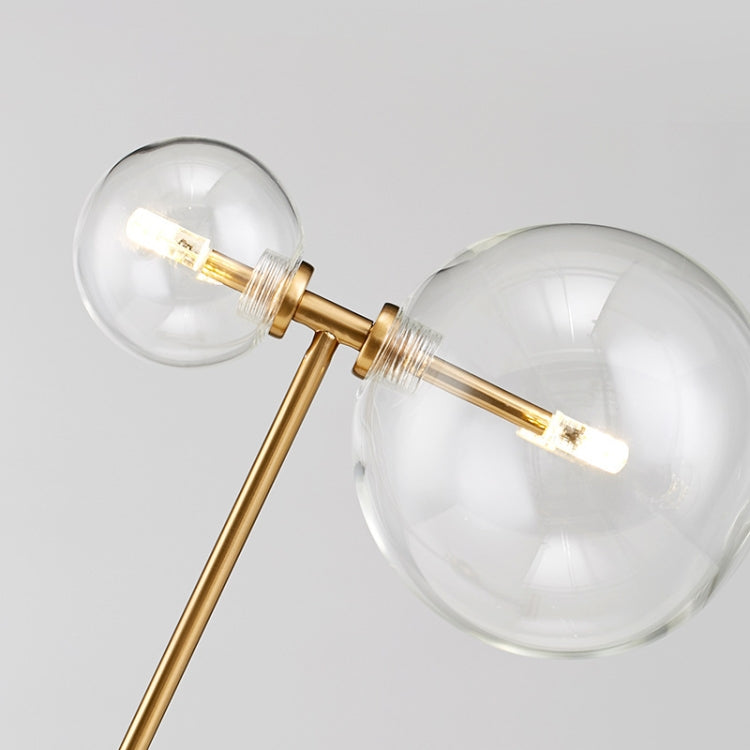 Simple Living Room Bedroom Double Glass Balls Decoration Table Lamp