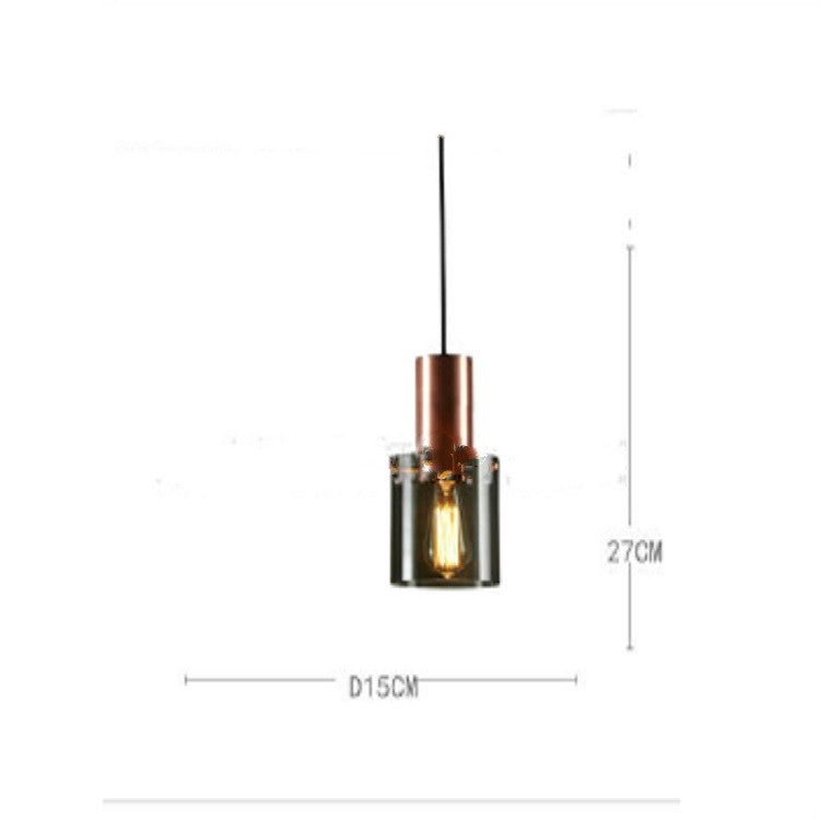 Three Heads  Creative Restaurant Bedside Bedroom Glass Chandelier with White Light LED 5W