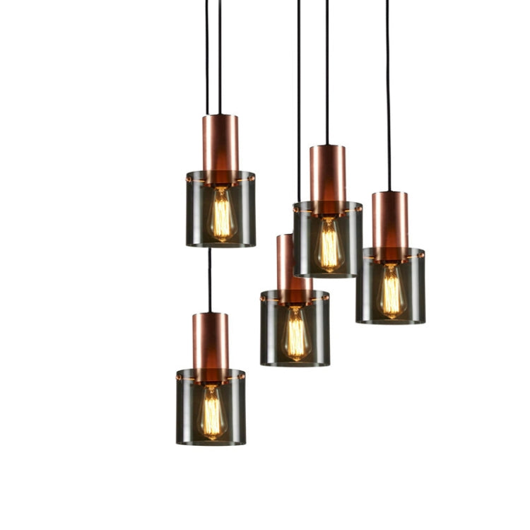 Three Heads  Creative Restaurant Bedside Bedroom Glass Chandelier with White Light LED 5W