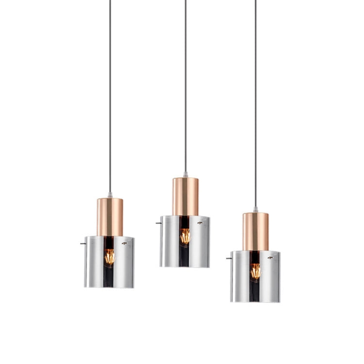 Three Heads  Creative Restaurant Bedside Bedroom Glass Chandelier with Warm Light LED 5W