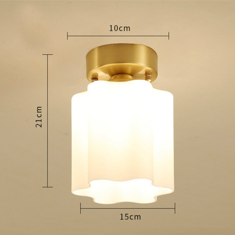 Modern Simple Copper Creative Personality Bedroom Modern Ceiling Lamp without Light Source