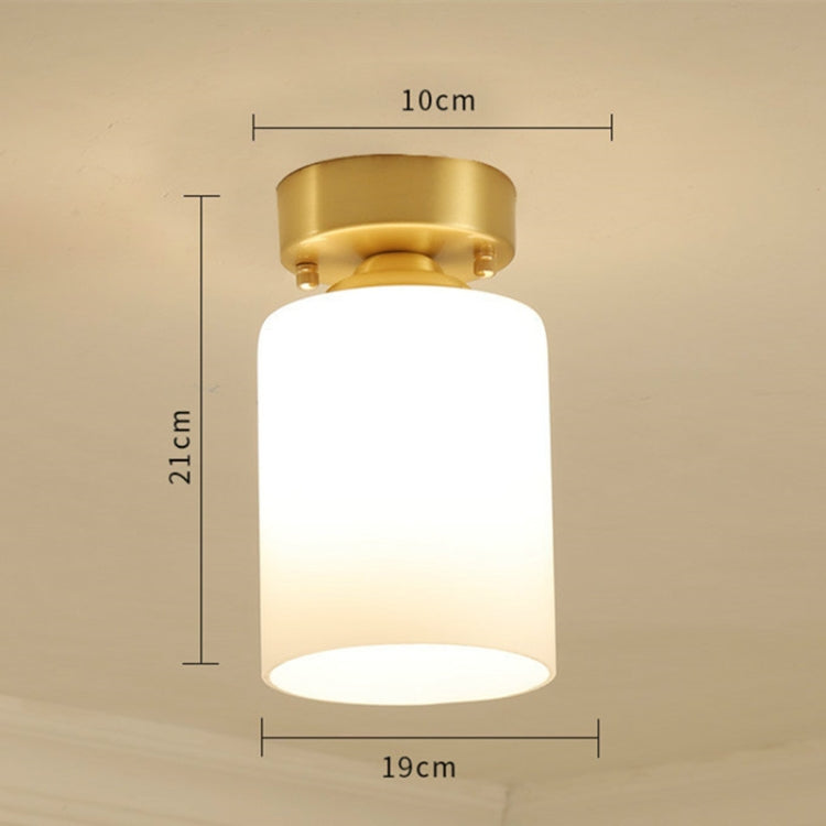 Modern Simple Copper Creative Personality Bedroom Modern Ceiling Lamp without Light Source