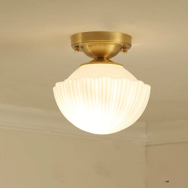 Modern Simple Copper Creative Personality Bedroom Modern Ceiling Lamp without Light Source