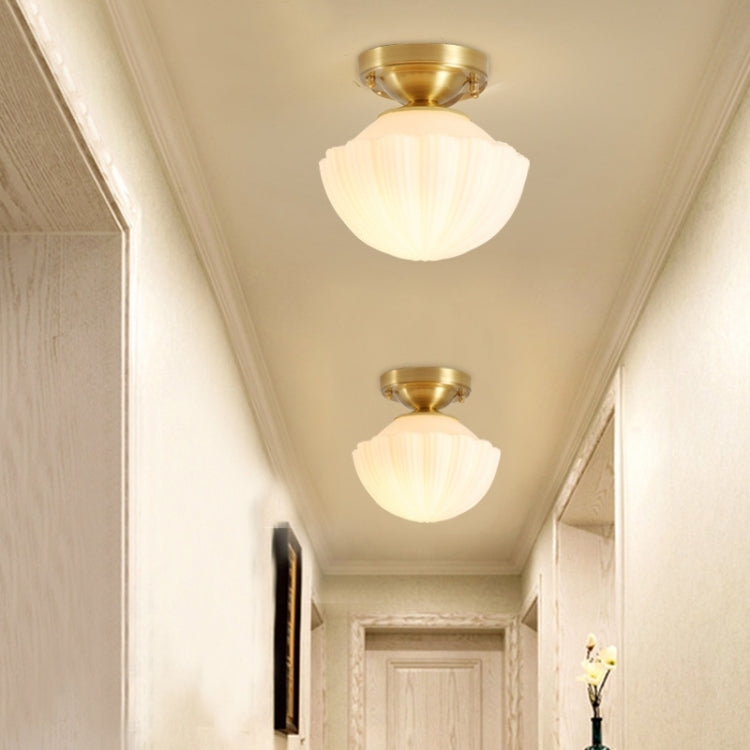 Modern Simple Copper Creative Personality Bedroom Modern Ceiling Lamp without Light Source