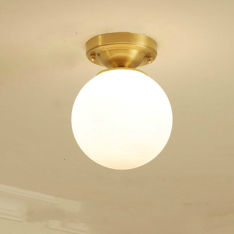 Modern Simple Copper Creative Personality Bedroom Modern Ceiling Lamp with 5W White Light LED