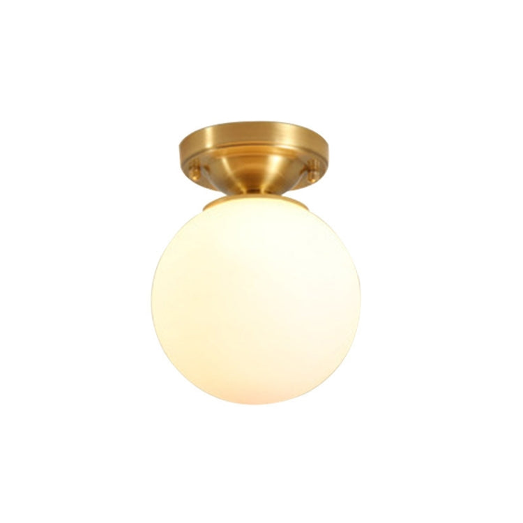 Modern Simple Copper Creative Personality Bedroom Modern Ceiling Lamp with 5W White Light LED