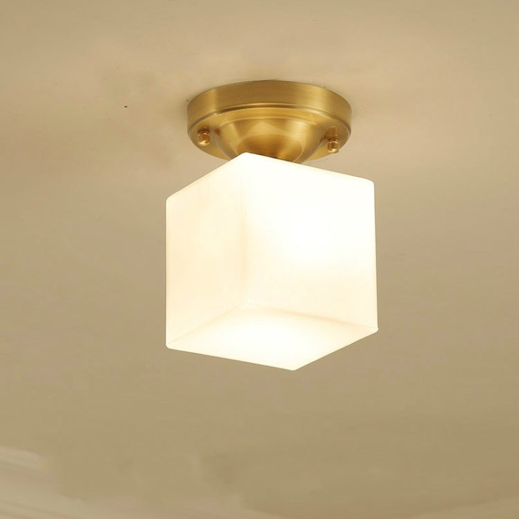 Modern Simple Copper Creative Personality Bedroom Modern Ceiling Lamp with 5W White Light LED