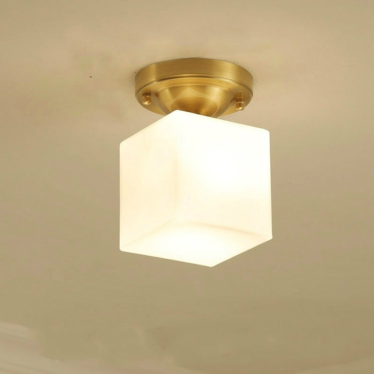 Modern Simple Copper Creative Personality Bedroom Modern Ceiling Lamp with 5W White Light LED