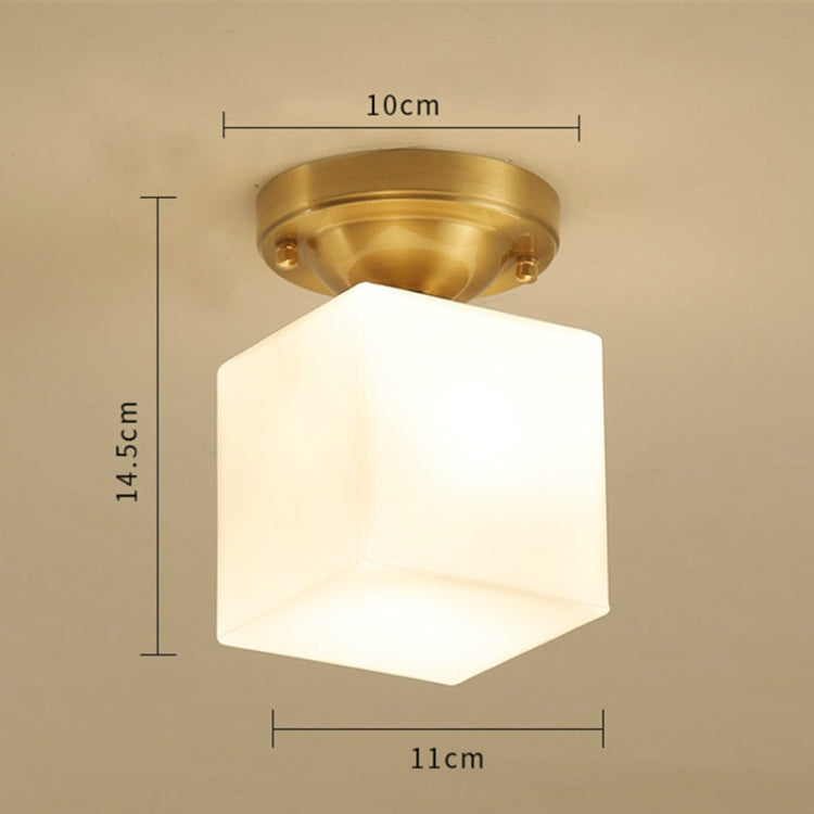 Modern Simple Copper Creative Personality Bedroom Modern Ceiling Lamp with 5W White Light LED