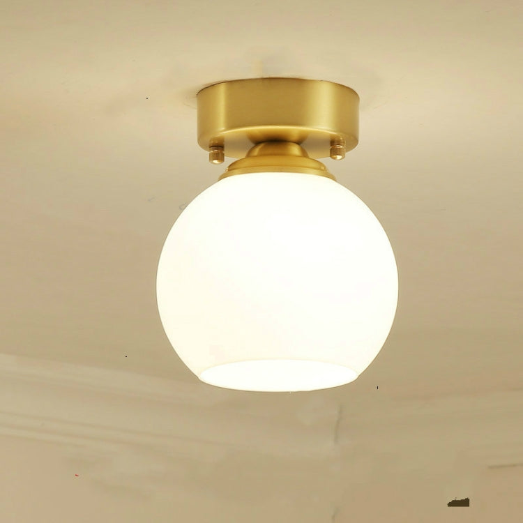 Modern Simple Copper Creative Personality Bedroom Modern Ceiling Lamp with 5W White Light LED