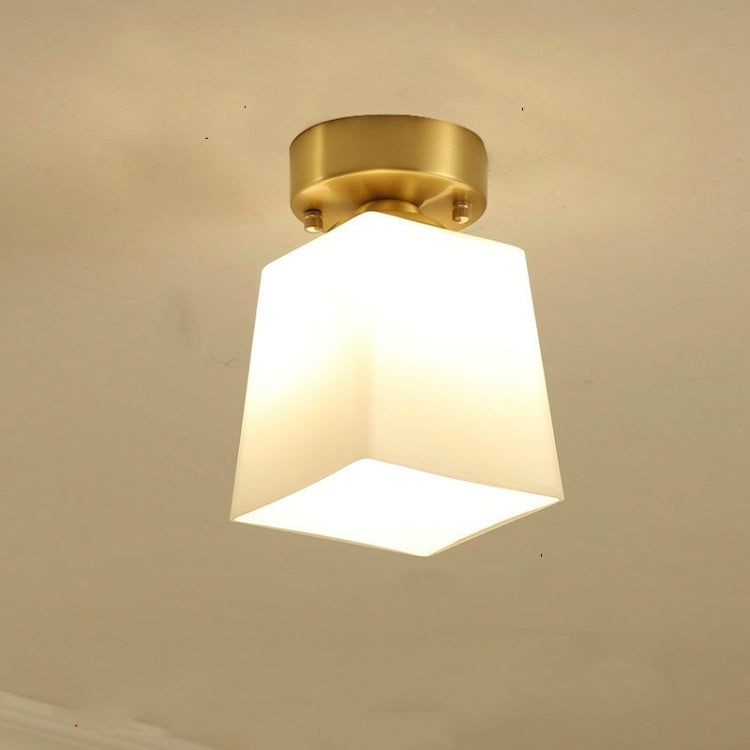 Modern Simple Copper Creative Personality Bedroom Modern Ceiling Lamp with 5W Warm White LED
