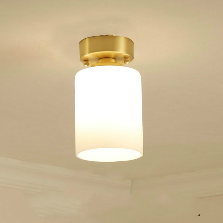 Modern Simple Copper Creative Personality Bedroom Modern Ceiling Lamp with 5W Warm White LED