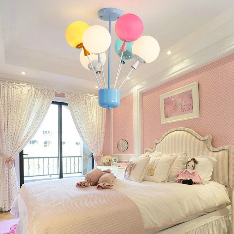 Creative Bedroom Children Room Balloon Ceiling Chandelier with White Light LED 5W