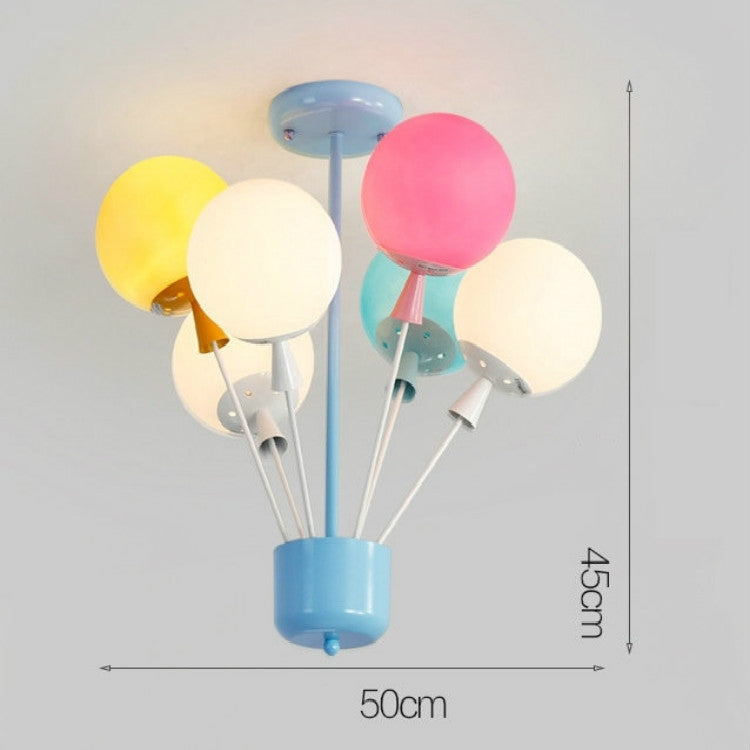 Creative Bedroom Children Room Balloon Ceiling Chandelier with White Light LED 5W