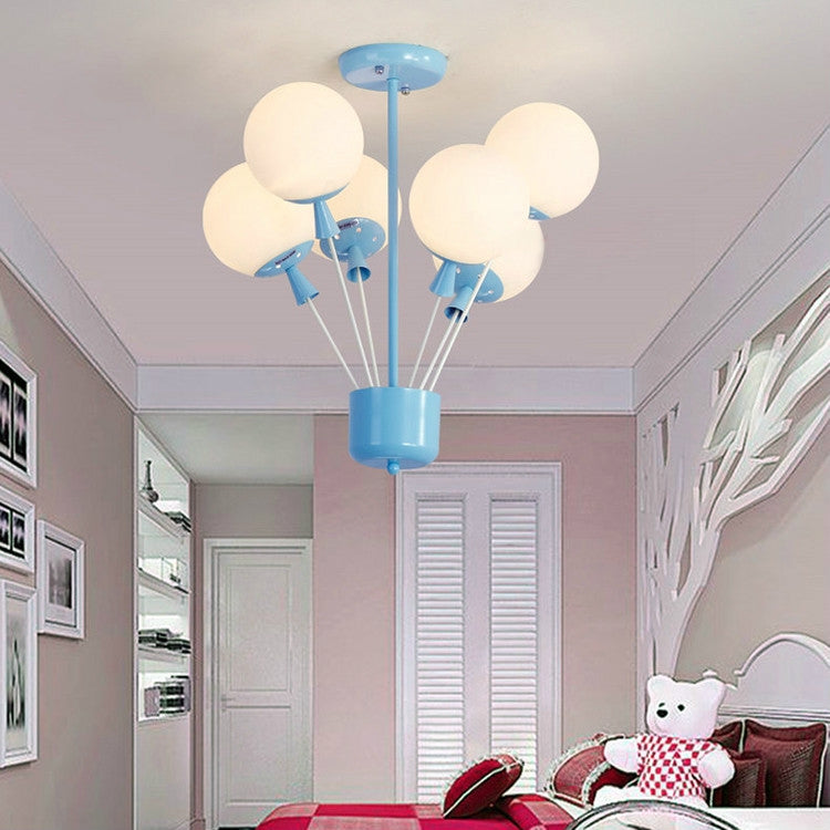 Creative Bedroom Children Room Balloon Ceiling Chandelier with White Light LED 5W