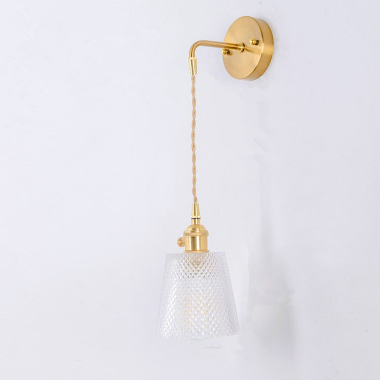 Modern Minimalist Restaurant Bar Single-Head Braided Wire Copper Lamp Chandelier, Power source: Warm Light 5W