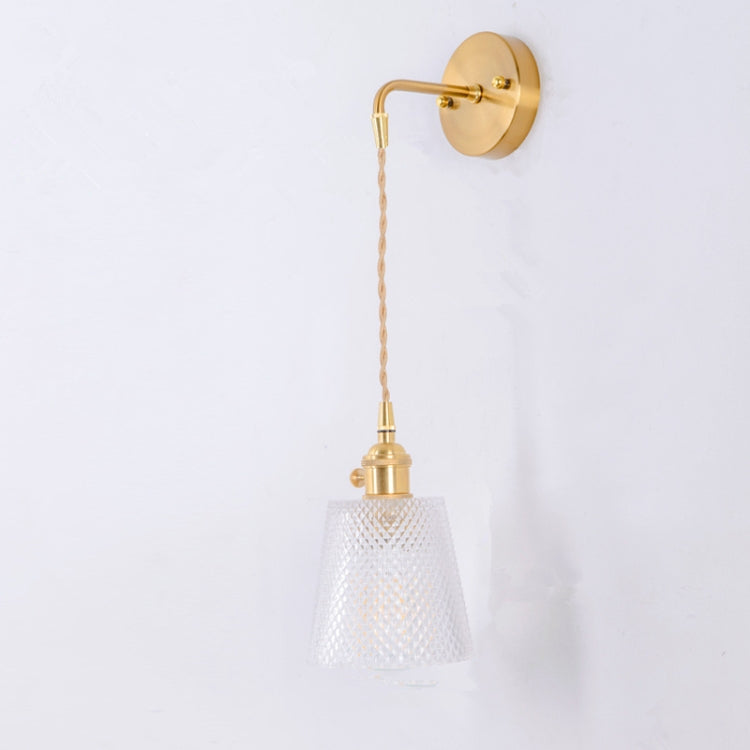 Modern Minimalist Restaurant Bar Single-Head Braided Wire Copper Lamp Chandelier, Power source: Warm Light 5W