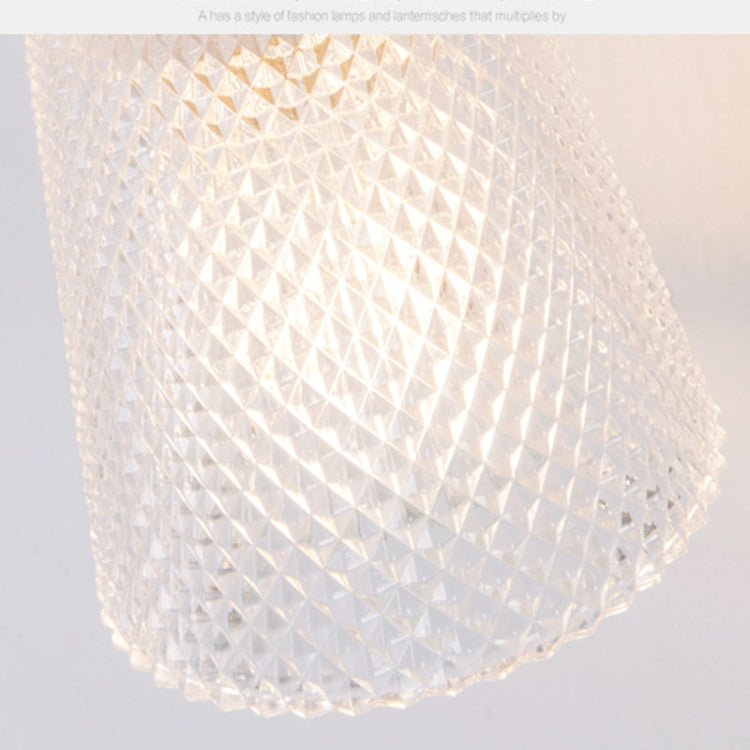 Modern Minimalist Restaurant Bar Single-Head Braided Wire Copper Lamp Chandelier, Power source: Warm Light 5W