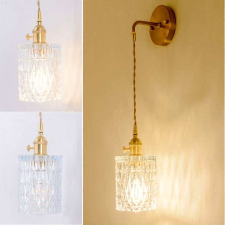 Modern Minimalist Restaurant Bar Single-Head Braided Wire Copper Lamp Chandelier, Power source: White Light 5W