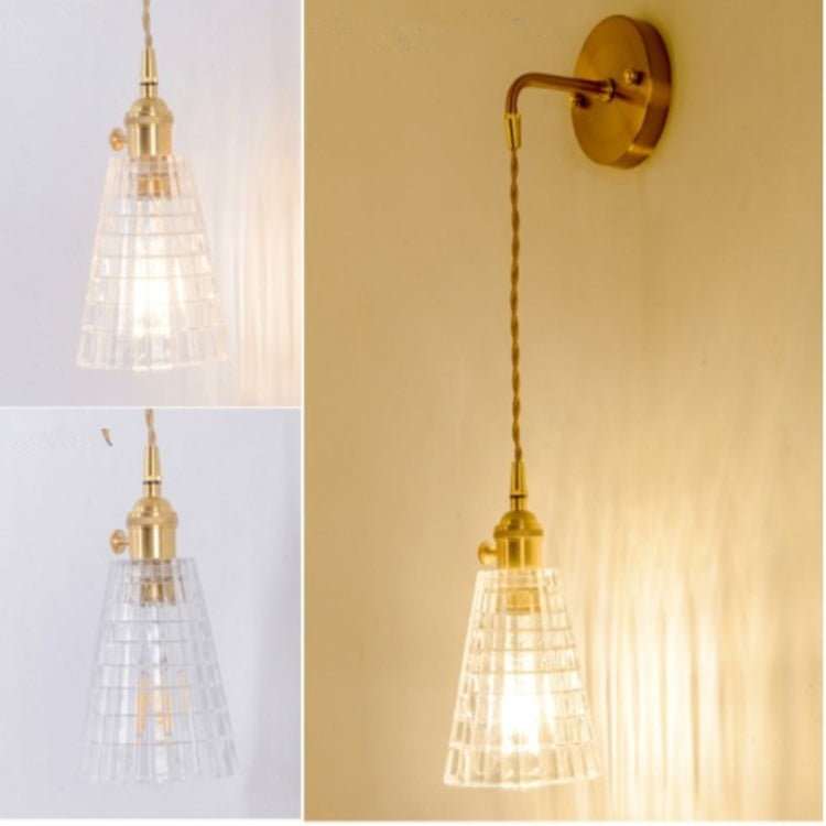Modern Minimalist Restaurant Bar Single-Head Braided Wire Copper Lamp Chandelier, Power source: White Light 5W