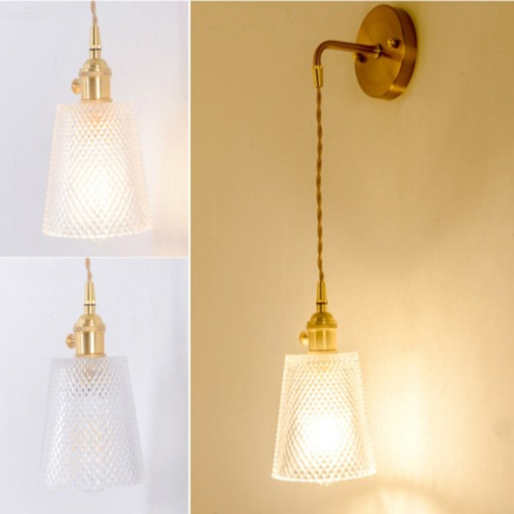 Modern Minimalist Restaurant Bar Single-Head Braided Wire Copper Lamp Chandelier, Power source: White Light 5W