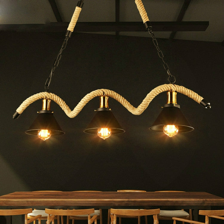 3 Heads  Vintage Industrial Style Restaurant Bar Chandelier, Power source:  White Light LED5W
