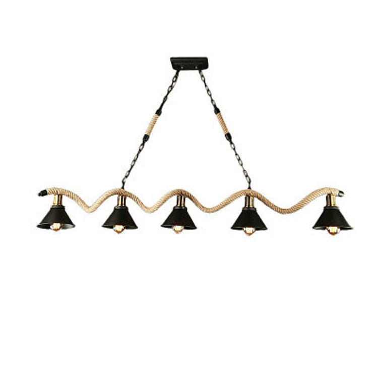 5 Heads  Vintage Industrial Style Restaurant Bar Chandelier, Power source: Without Light Source