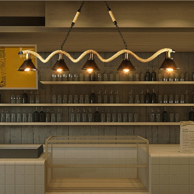 5 Heads  Vintage Industrial Style Restaurant Bar Chandelier, Power source: Without Light Source