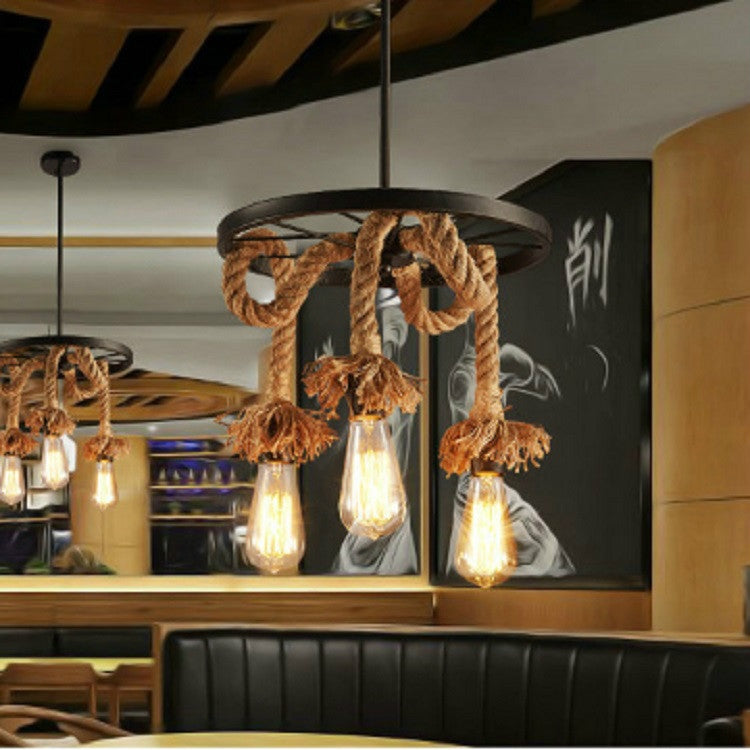 3 Heads  Retro Living Room Dining Room Chandelier without Light Source