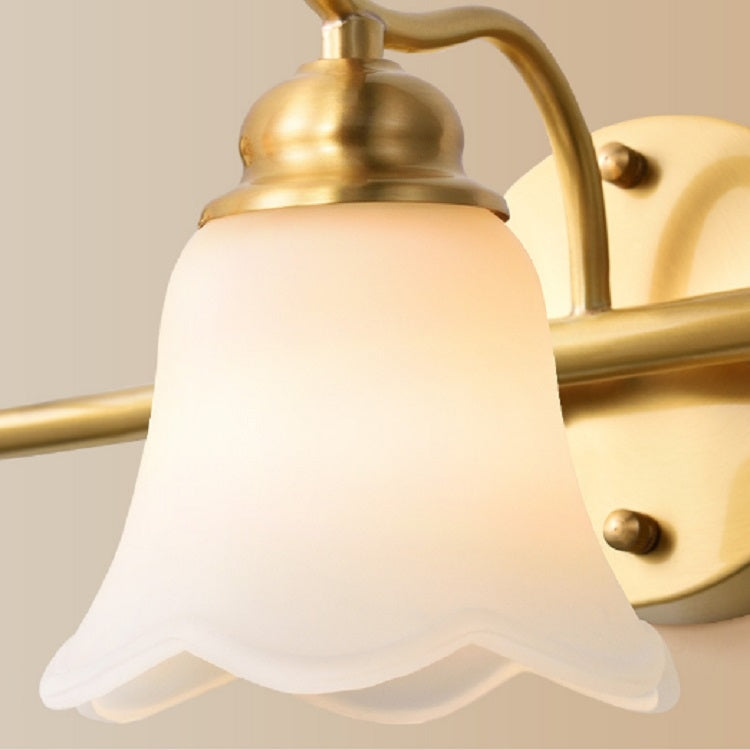 2 Heads Copper Mirror Headlight Wash Vanity Dressing Table Wall Lamp