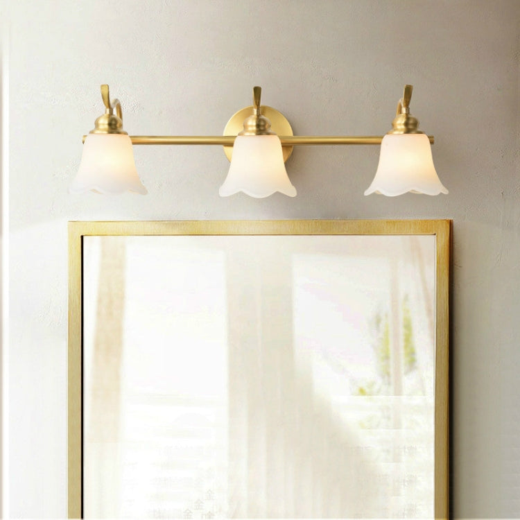 3 Heads Copper Mirror Headlight Wash Vanity Dressing Table Wall Lamp