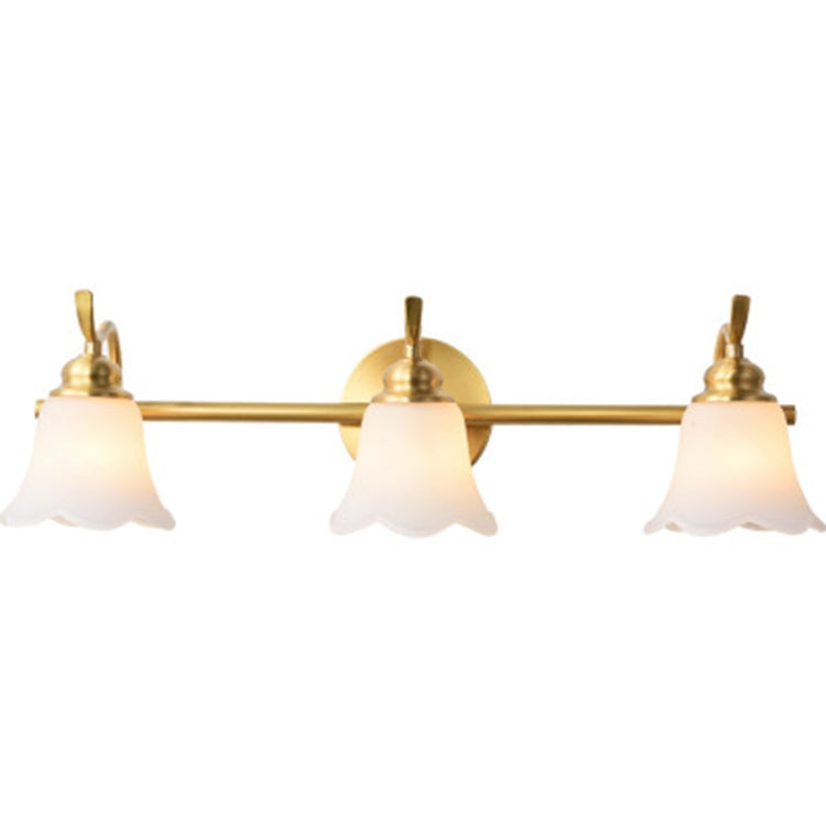 3 Heads Copper Mirror Headlight Wash Vanity Dressing Table Wall Lamp