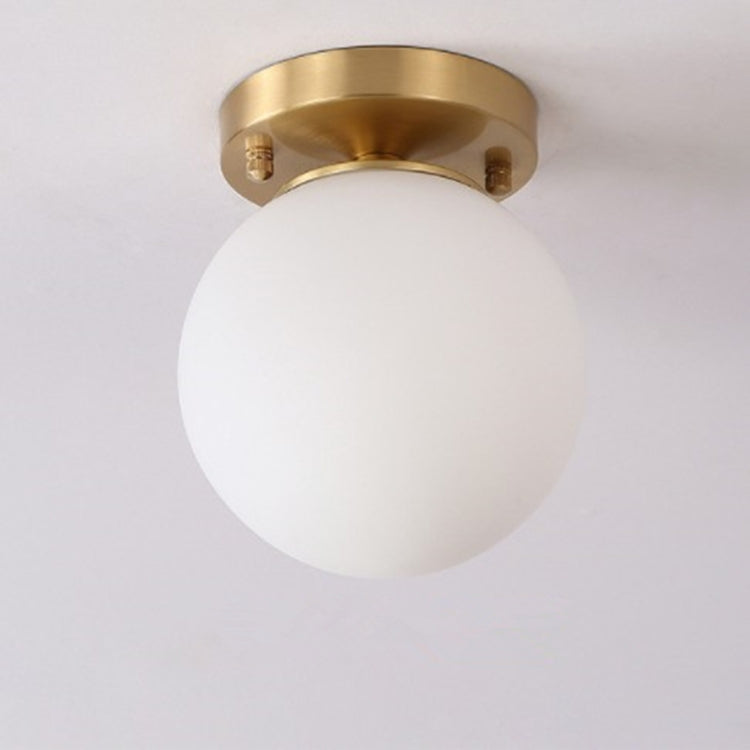 H  Simple Walkway Copper Lamp Single Head Corridor Hall Porch Ceiling Lights without Light Source