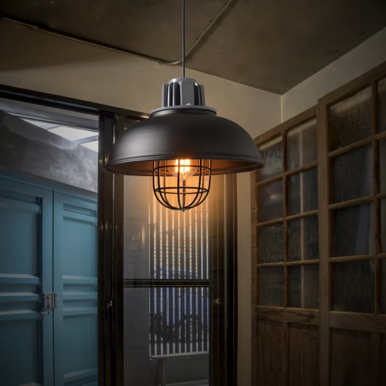 E27 LED Bar Internet Cafe Cafe Bar Restaurant Wrought Iron Nordic Retro Chandelier without Light Source