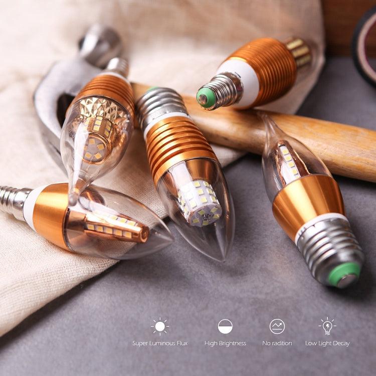 7W 12W E14 Small Screw Crystal Chandelier Energy-Saving Lamp, Random Style Delivery