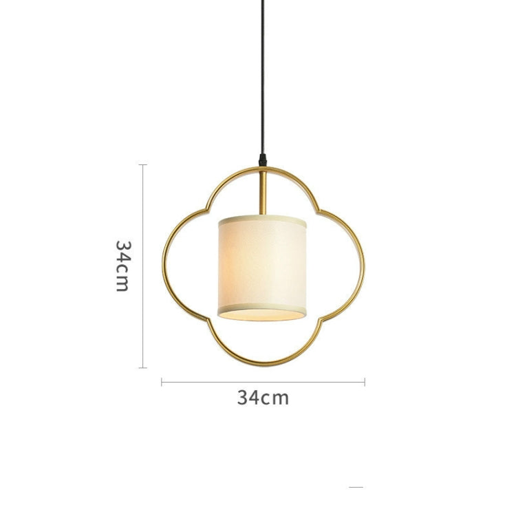 Hotel Cafe Restaurant Aisle Copper Chandelier with 5W Three Color Light
