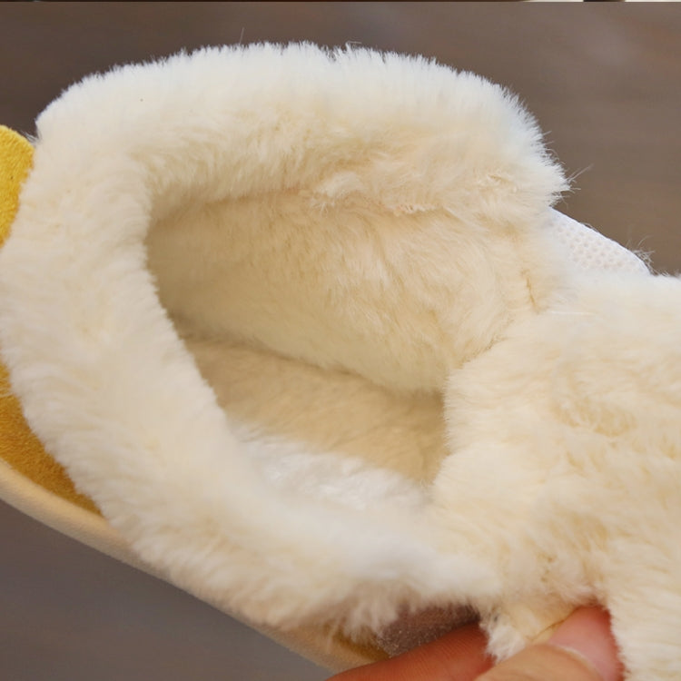 Winter Infant Toddler Boots Warm Plush Baby Snow Boots Outdoor Soft Bottom Boots, Shoes Size:14