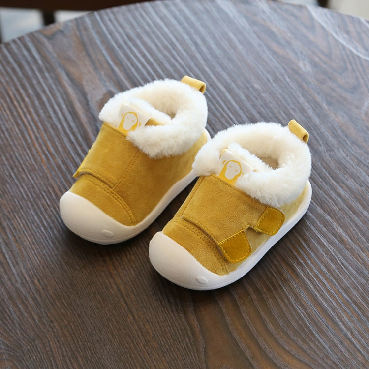 Winter Infant Toddler Boots Warm Plush Baby Snow Boots Outdoor Soft Bottom Boots, Shoes Size:17