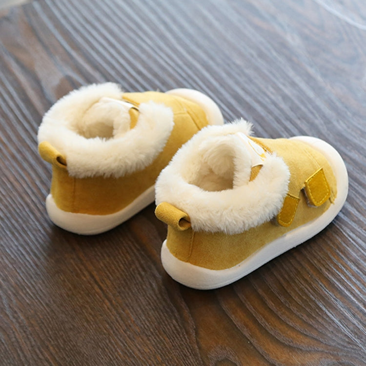 Winter Infant Toddler Boots Warm Plush Baby Snow Boots Outdoor Soft Bottom Boots, Shoes Size:18