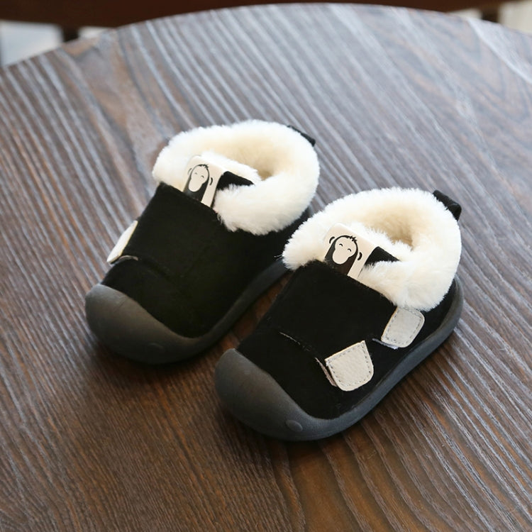 Winter Infant Toddler Boots Warm Plush Baby Snow Boots Outdoor Soft Bottom Boots, Shoes Size:19