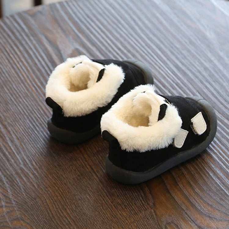 Winter Infant Toddler Boots Warm Plush Baby Snow Boots Outdoor Soft Bottom Boots, Shoes Size:19