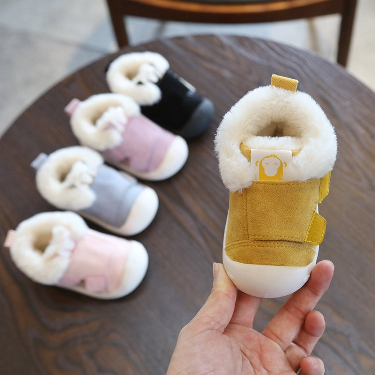 Winter Infant Toddler Boots Warm Plush Baby Snow Boots Outdoor Soft Bottom Boots, Shoes Size:20