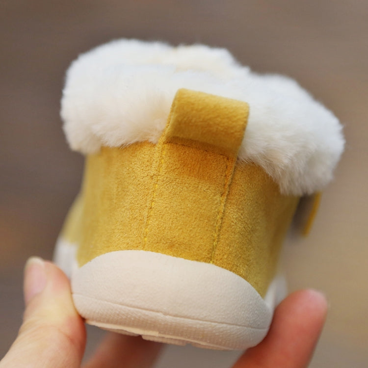 Winter Infant Toddler Boots Warm Plush Baby Snow Boots Outdoor Soft Bottom Boots, Shoes Size:22