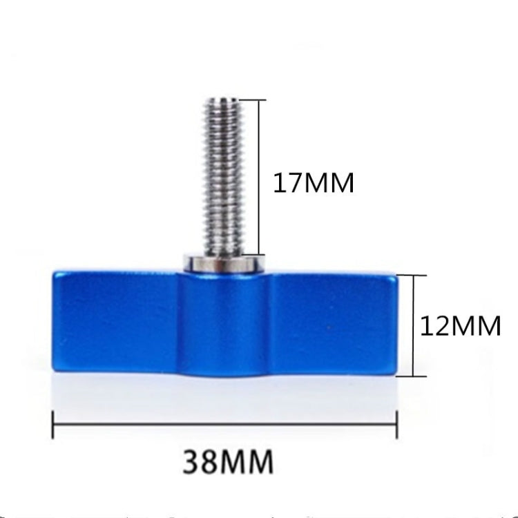 10PCS T-shaped Screw Multi-directional Adjustment Hand Screw Aluminum Alloy Handle Screw, Specification:M5