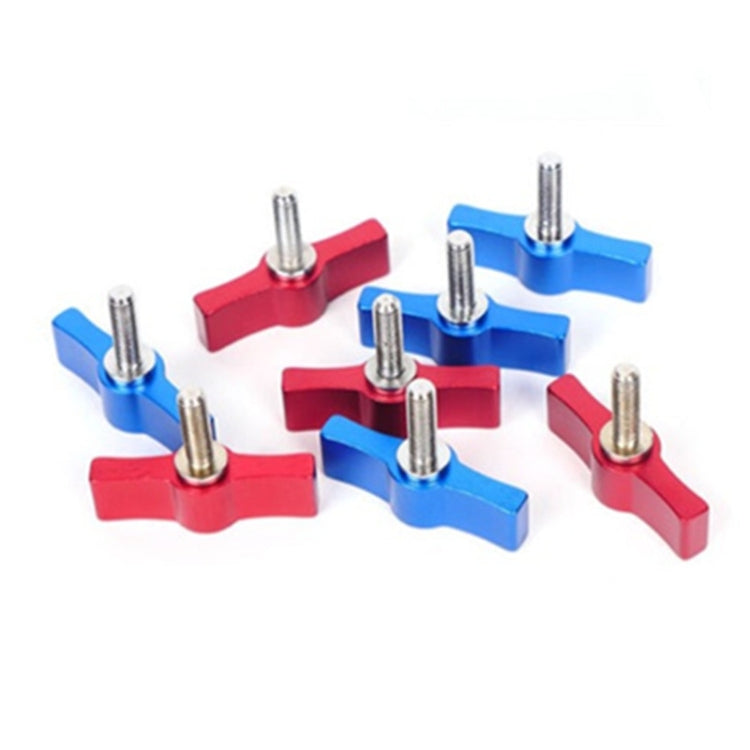 10PCS T-shaped Screw Multi-directional Adjustment Hand Screw Aluminum Alloy Handle Screw, Specification:M5
