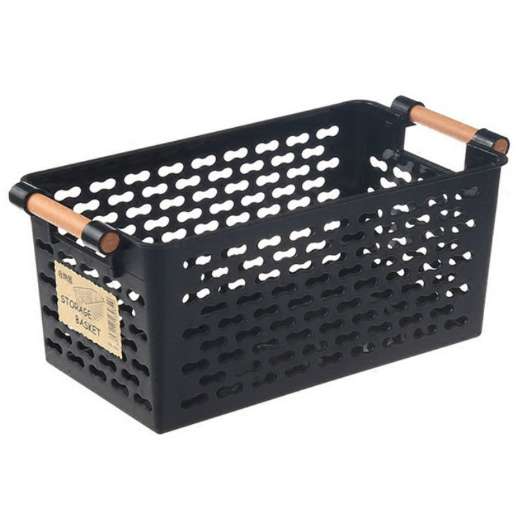Plastic Desktop Storage Basket Rectangular Bathroom Portable Storage Box