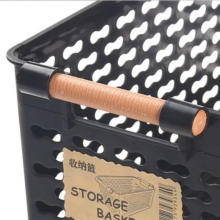 Plastic Desktop Storage Basket Rectangular Bathroom Portable Storage Box