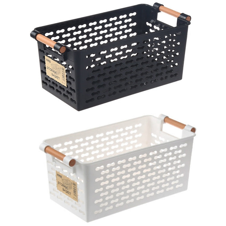 Plastic Desktop Storage Basket Rectangular Bathroom Portable Storage Box